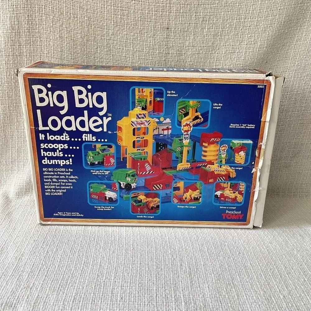 Tomy Big Big Loader Construction Set COMPLETE In Original Box 1994 Playset 5003